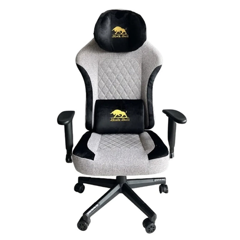 Black Bull Gaming Chair With Molded Headrest Up & Down - Fabric Black Bull Gaming Chair With Molded Headrest Up & Down - Fabric